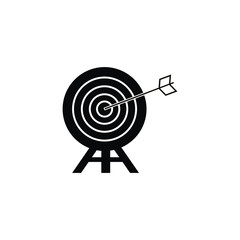 Archery icon. Classic flat archery design. Vector illustration outline design of target icon. Outline icons suitable for web, infographics, interface and apps. eps 10