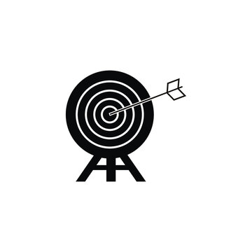 Archery icon. Classic flat archery design. Vector illustration outline design of target icon. Outline icons suitable for web, infographics, interface and apps. eps 10