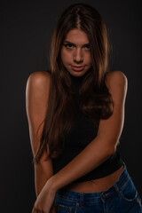 Naklejka premium Portrait of seductive girl