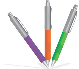 Decorative colored pen, ballpoint pen, pens.