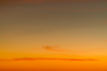 Sky gradient from blue to orange sunset