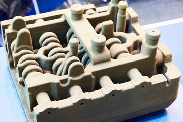 Molds for casting cylinder block