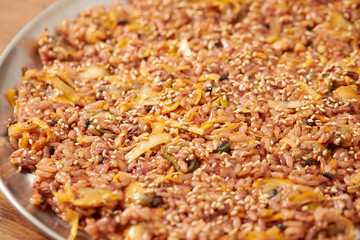 close up of fried rice