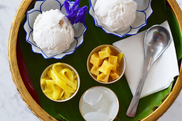 Coconut milk ice cream
