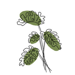 Fototapeta premium illustration of a plant