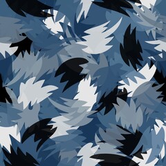 Camouflage pattern background. Classic clothing style masking camo repeat print