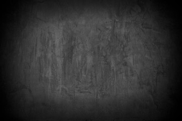 Old wall texture cement dark black gray  background abstract grey color design are light with white gradient background.