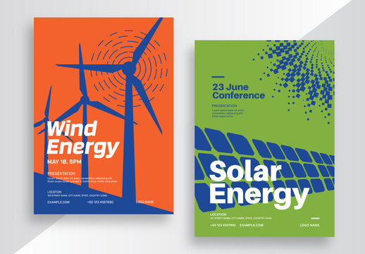 Solar and Wind Energy Poster Layout