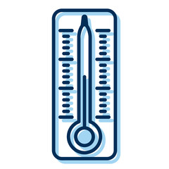 thermometer icon on transparent background