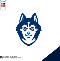 Fox mascot logo design vector with modern illustration concept style. Fox head illustration for esport team.