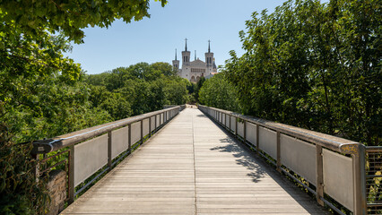 The bridge in Lyon in France on June 2022