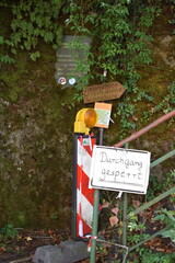 gesperrter Fußweg