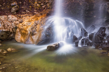 Fototapeta na wymiar Gorges Canyons Waterfalls 416