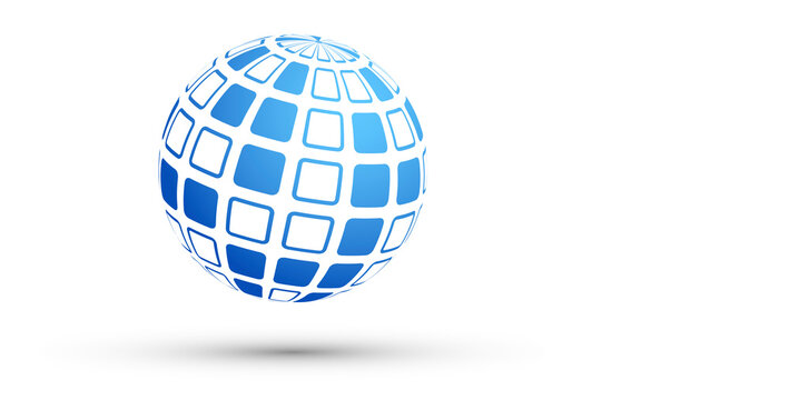 sfera, globo, pixel, informatica, digitale