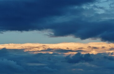 Gewitterwolken am Abendhimmel
