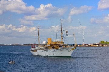 Royal frigate in Copenhagen, Denmark