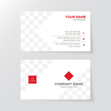 Modern Business Card Template, Developer Designer Visiting Card Design