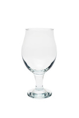 Empty beer glass. Isolated on white background