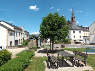 Helfant, ein Ortsteil von Palzem im Landkreis Trier-Saarburg an der Obermosel. Aussicht vom...