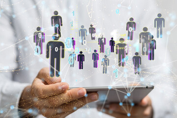 Business intelligence analyst dashboard on virtual