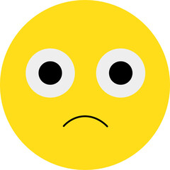 Fototapeta premium emoticon smiley face different face expressions illustration 