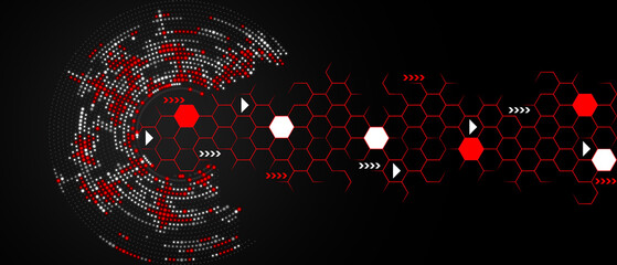  Radial lattice graphic design, abstract background.