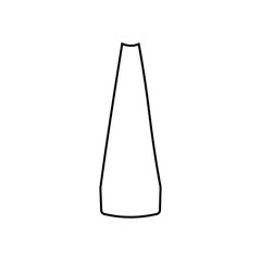Collection of contour drawings of vases in eps 10