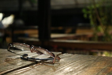 glasses left on the table