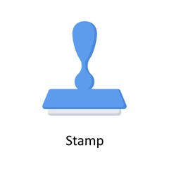 Stamp  vector flat icon for web isolated on white background EPS 10 file