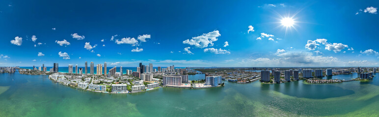Miami aerial  - Sunny Isles Beach