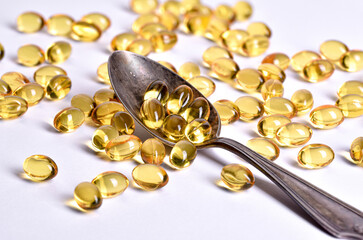 Vitamin D3 in a silver spoon