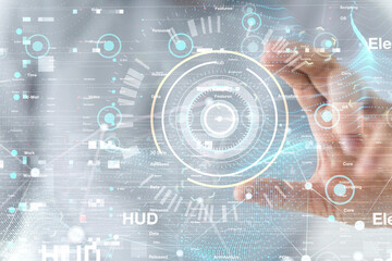 Obraz premium Technology background. Big data concept