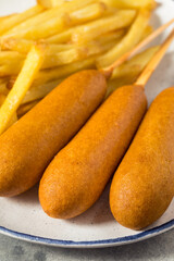 Homemade Breaded Beef Corndogs