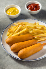 Homemade Breaded Beef Corndogs