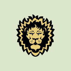 aggressive wild lion mascot symbol