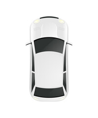 White Car Top Composition