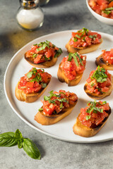 Homemade Healthy Italian Tomato Bruschetta