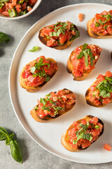 Homemade Healthy Italian Tomato Bruschetta