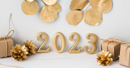 New year 2023 holidays card	
