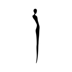 lady silhouette, svg