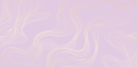 Vector art. Cover layout template. Wavy curved line backgrounds