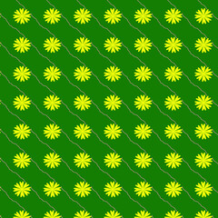 seamless pattern on green background