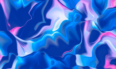 Fototapeta na wymiar vector gradient design abstract blue pink waves background