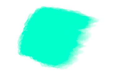 turquoise spot on a white background. abstract watercolor background