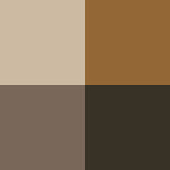 Obraz premium mosaico cuadrado de cuatro colores marrones desde el beige al marrón oscuro