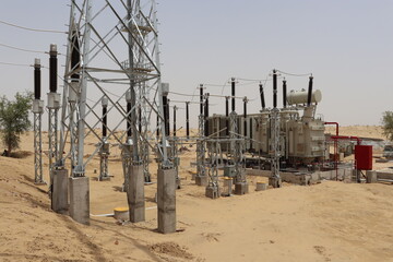 Switchyard 220KV in Solar Plant Noorsar, Bikaner, India