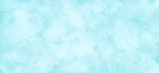 Obraz premium Abstract blue watercolor texture background, Grunge watercolor paint splash and stains