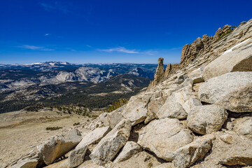 Almost at the top of Mount Hoffmann in Yosemite National Park