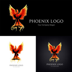 Logo design with Pheonix