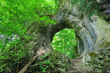 Das Felsentor bei Gößweinstein ist ein Wunder der Natur und durch Erosion entstanden.